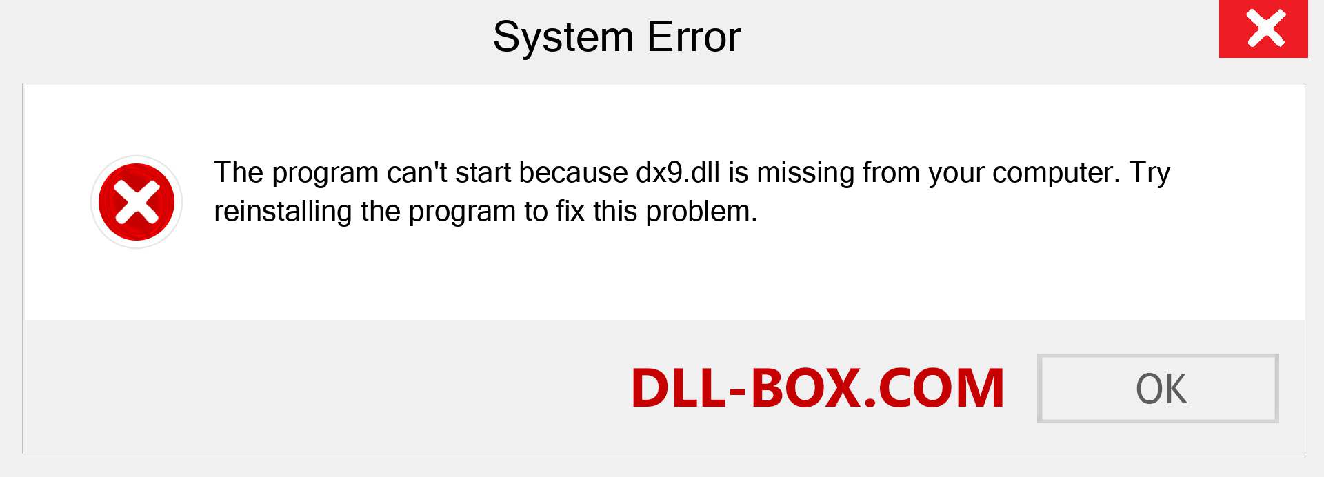  dx9.dll file is missing?. Download for Windows 7, 8, 10 - Fix  dx9 dll Missing Error on Windows, photos, images